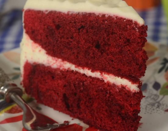 Square Red Velvet Cake